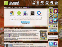 Tablet Screenshot of clockworkpixels.com
